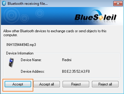 Transfer Music from Phone to Computer with Bluetooth