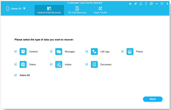 start the data recovery process