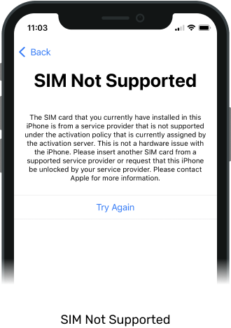sim not supported