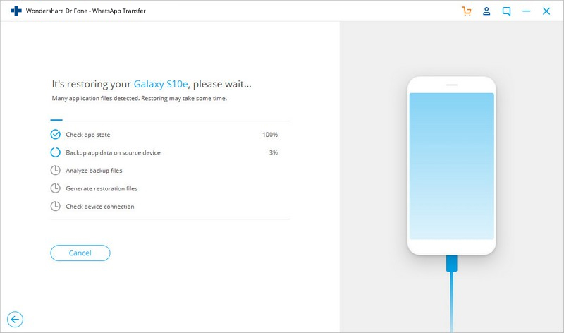 restoring whatsapp data on android