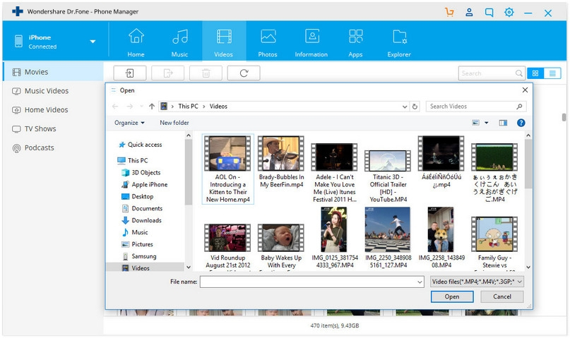 How to Transfer Videos to iPhone from Computer