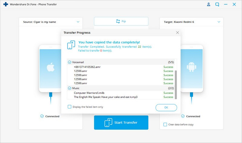 transfer contacts from iphone to android