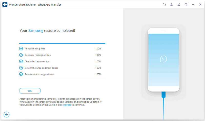 restore iOS whatsapp to android device 5