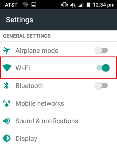 Android WiFi Connectivity