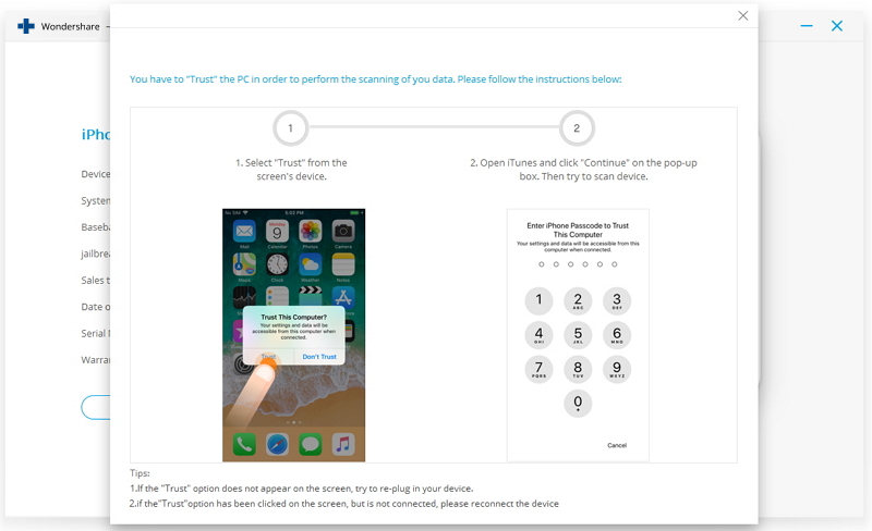 how to unlock iphone 5 passcode without itunes-ignore the trust popup