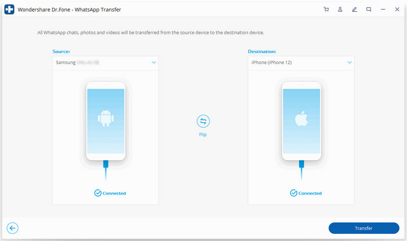 whatsapp transfer android to iphone