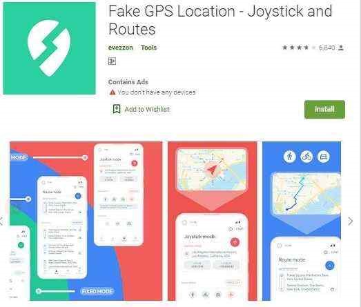 Fake any route you wish to with this app. 