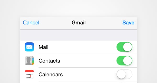 transfer contacts to iphone using gmail