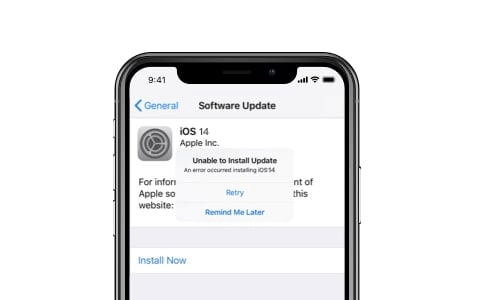 iOS 15 problem - error installing iOS 15