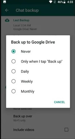 choose google drive