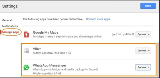  Delete old WhatsApp Backup from Google Drive