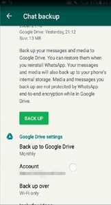 google drive backup
