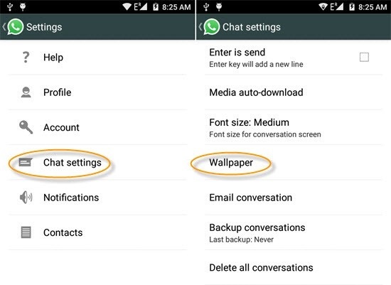 whatsapp tricks and tips-Change WhatsApp Theme