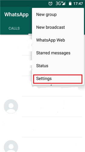 Send WhatsApp chat history