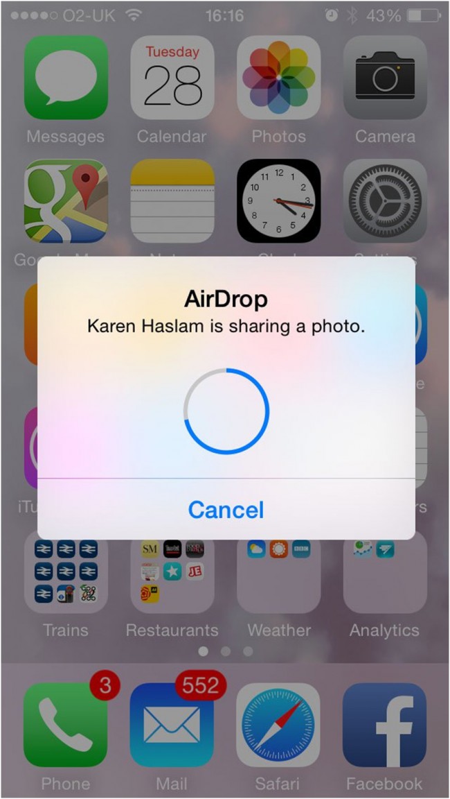 how to use airdrop from mac to iphone - Finish Transfer