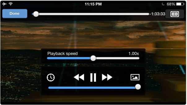 Tips for Using VLC for iPhone - Playback Speed of Videos
