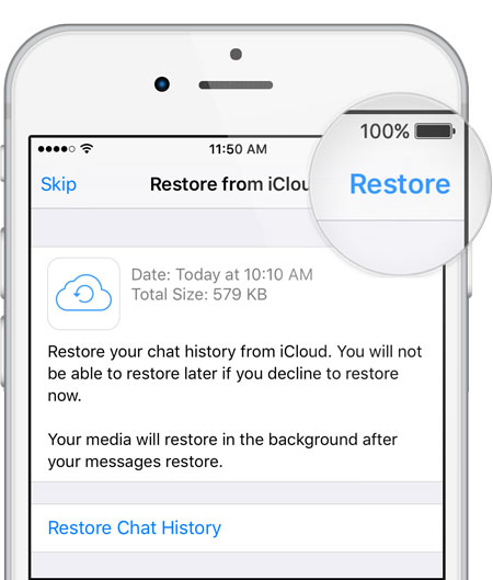 how to retrieve WhatsApp messages