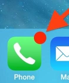 reset voicemail password on iPhone-red color icon