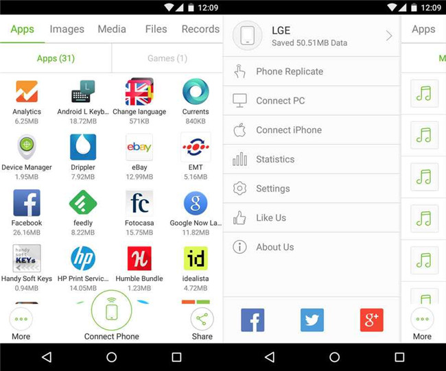 android file transfer apps-Xender