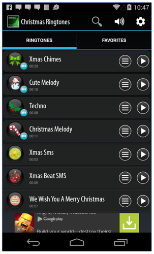 Ringtone Apps for Android-Best Christmas Ringtone