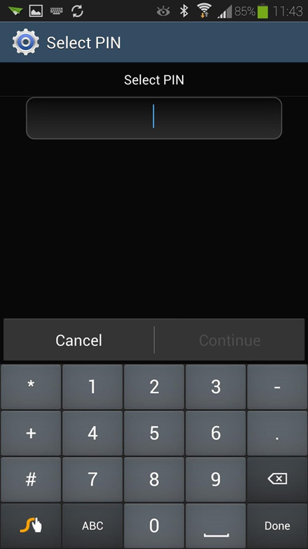 android lock screen settings