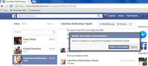 click and open deleted facebook message
