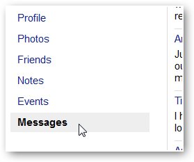 click one messages to recover facebook messages