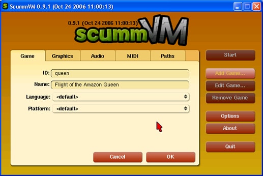 Emulator for Mac-ScummVM