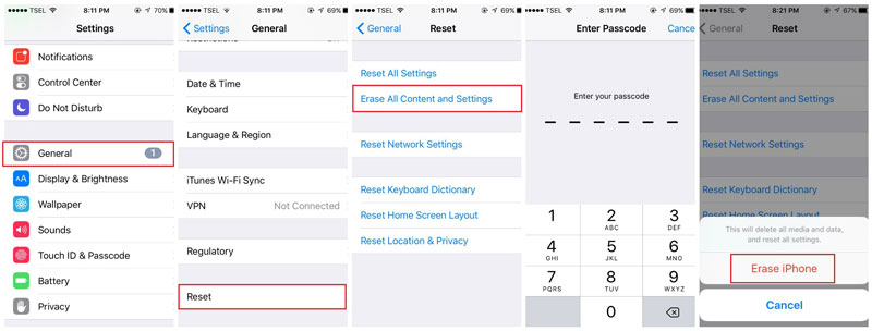 how to reset jailbroken iphone