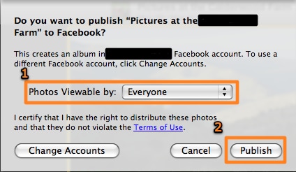 export iphoto to facebook-Photos Viewable by