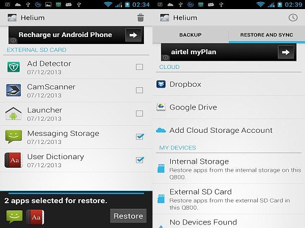 free android app backup