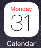 iPhone calendar