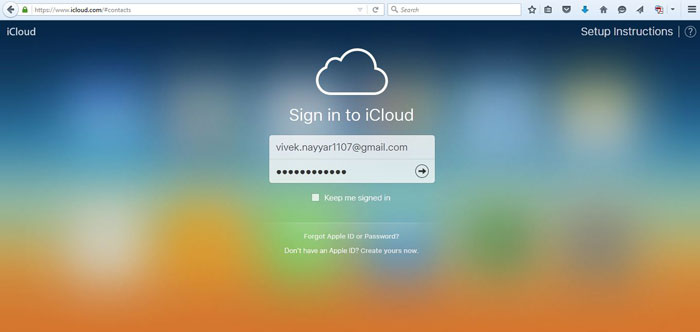 steps to Export iCloud Contacts to Outlook