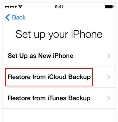 restore iphone from older backup
