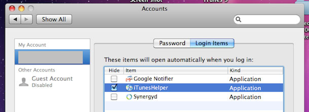 iTunes helper mac