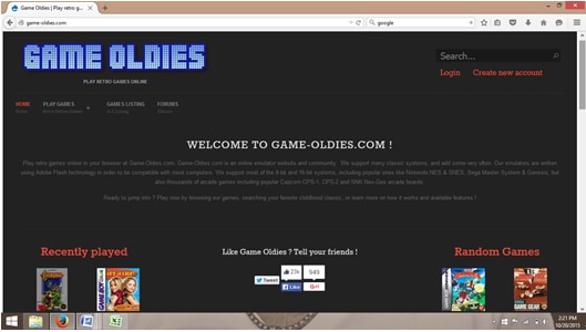 online emulators-game oldies