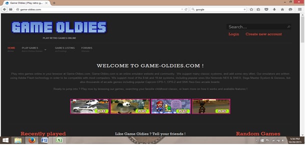 online emulators-web page