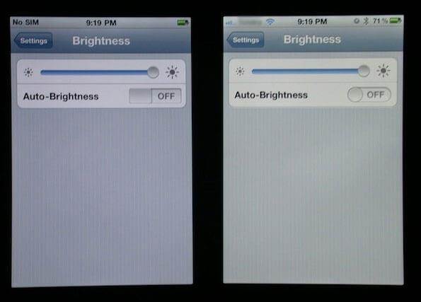 reset iphone Battery-Decrease Screen Brightness