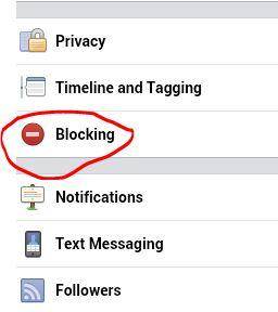 block facebook messages on android-tap on Blocking