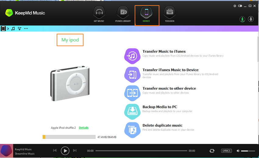 Get Free Music for iPod Touch/Nano/Shuffle Using Keepvid Music-Transfer music to iPod