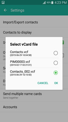 Transfer contacts from Samsung to Samsung-image for step 16