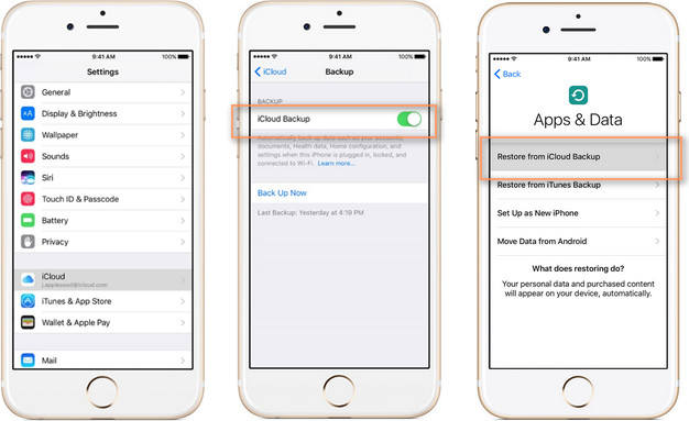 Transfer Contacts from iPhone to iPhone with iCloud