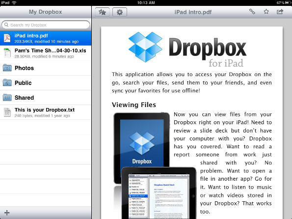 Transfer Files from PC to iPad Dropbox