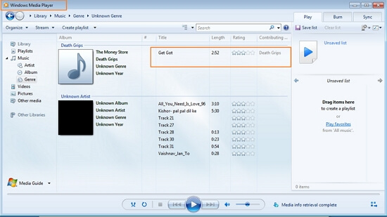 transfer music from iPod to Windows Media Player using Dr.Fone - Phone Manager (iOS)