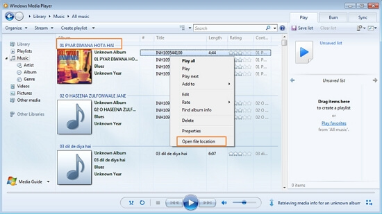 transfer music from Windows Media Player to iPod using Dr.Fone - Phone Manager (iOS)