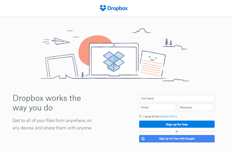 log in dropbox account on computer