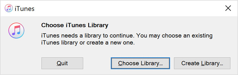 choose itunes library