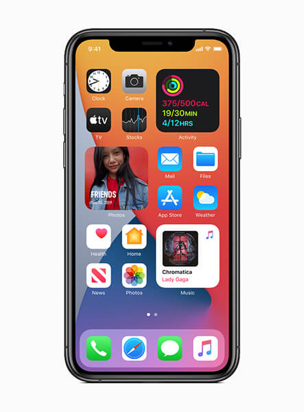 iOS 14 home screen