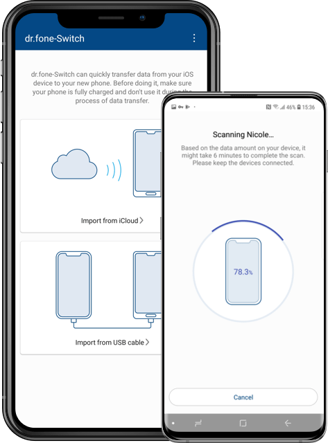 Dr.Fone switch app banner