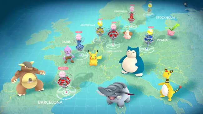a sample Pokémon map